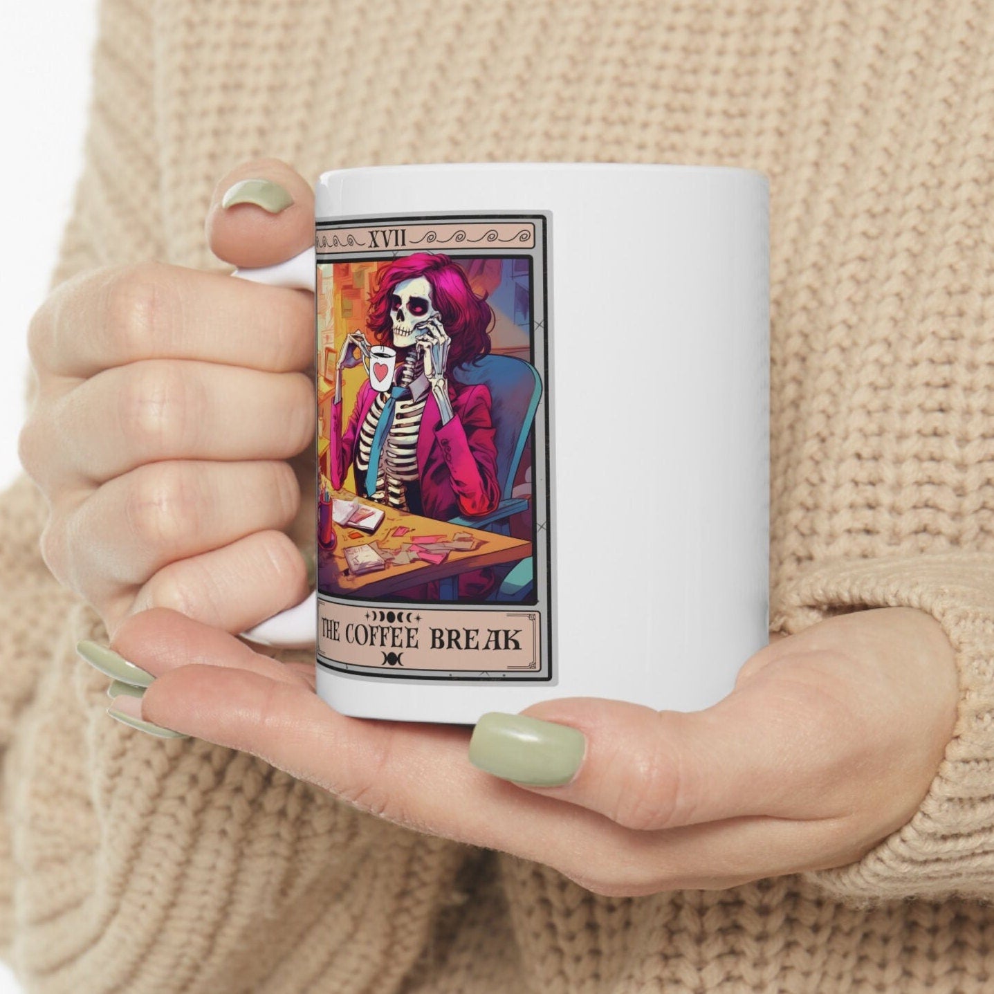 The Coffee Break Tarot Card Mug