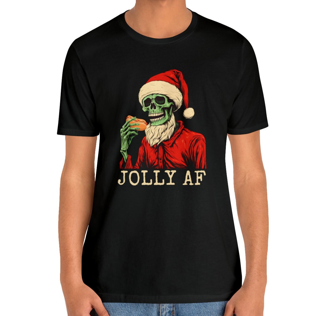 Hot Dog Christmas Skeleton Shirt