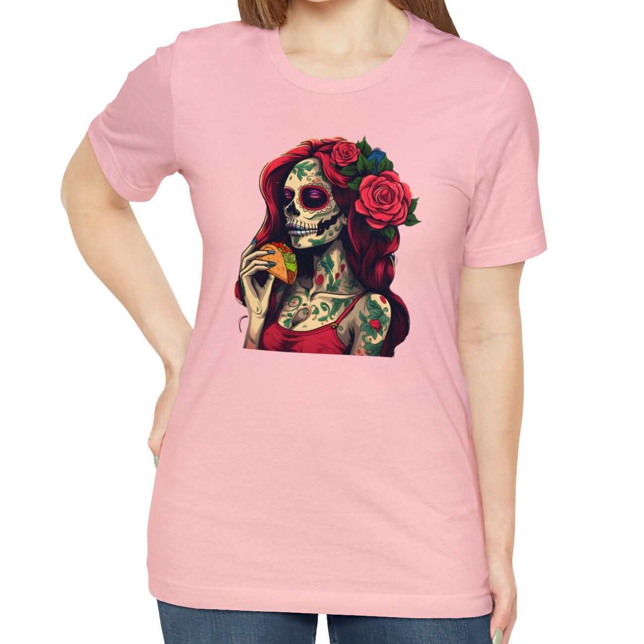 Sugar Skull Taco Shirt Mexican Food