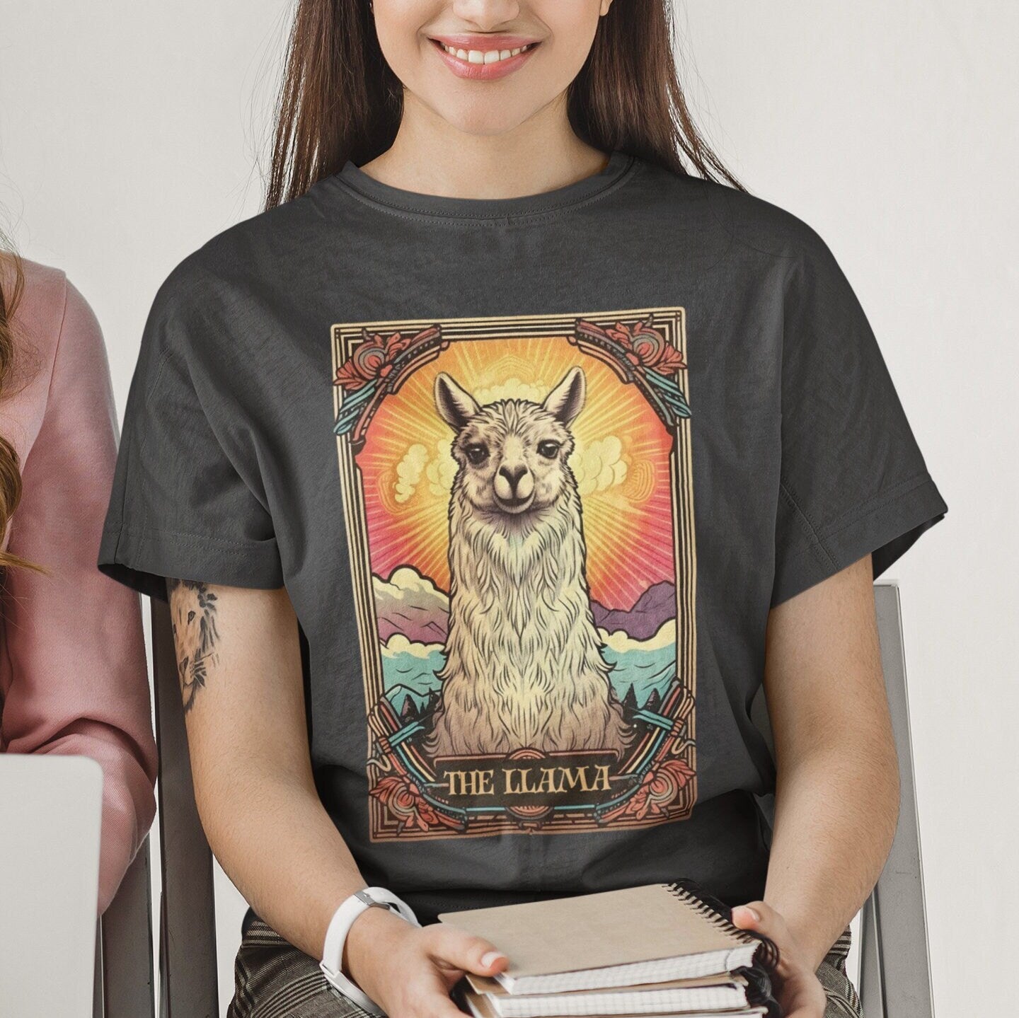 The LLama Tarot Card Shirt Animal Lover