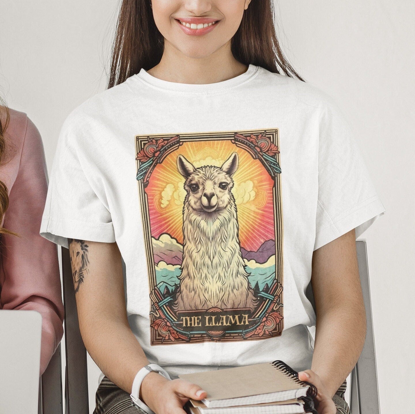 The LLama Tarot Card Shirt Animal Lover