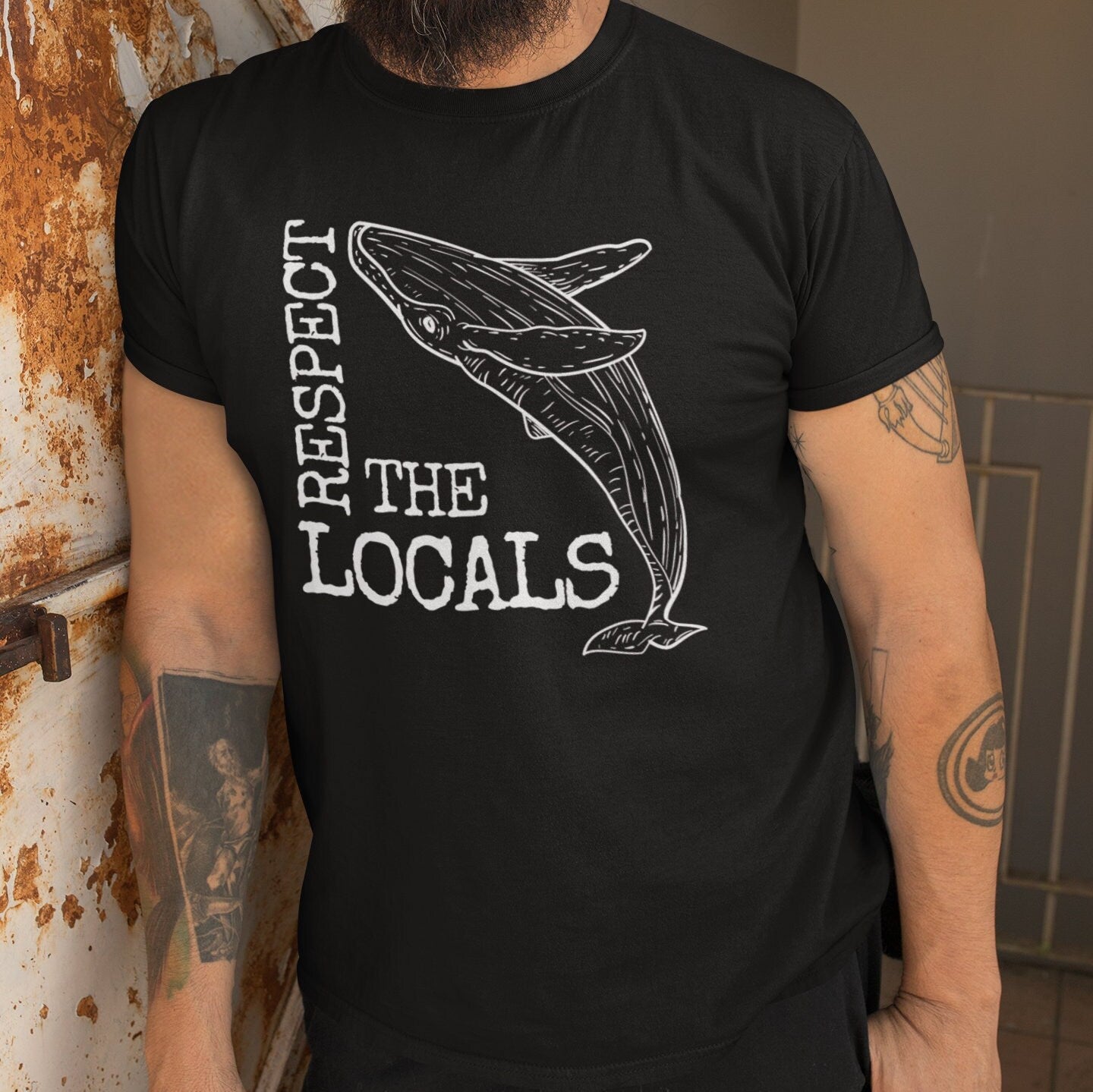Respect The Locals Whale Shirt Marine Biologist