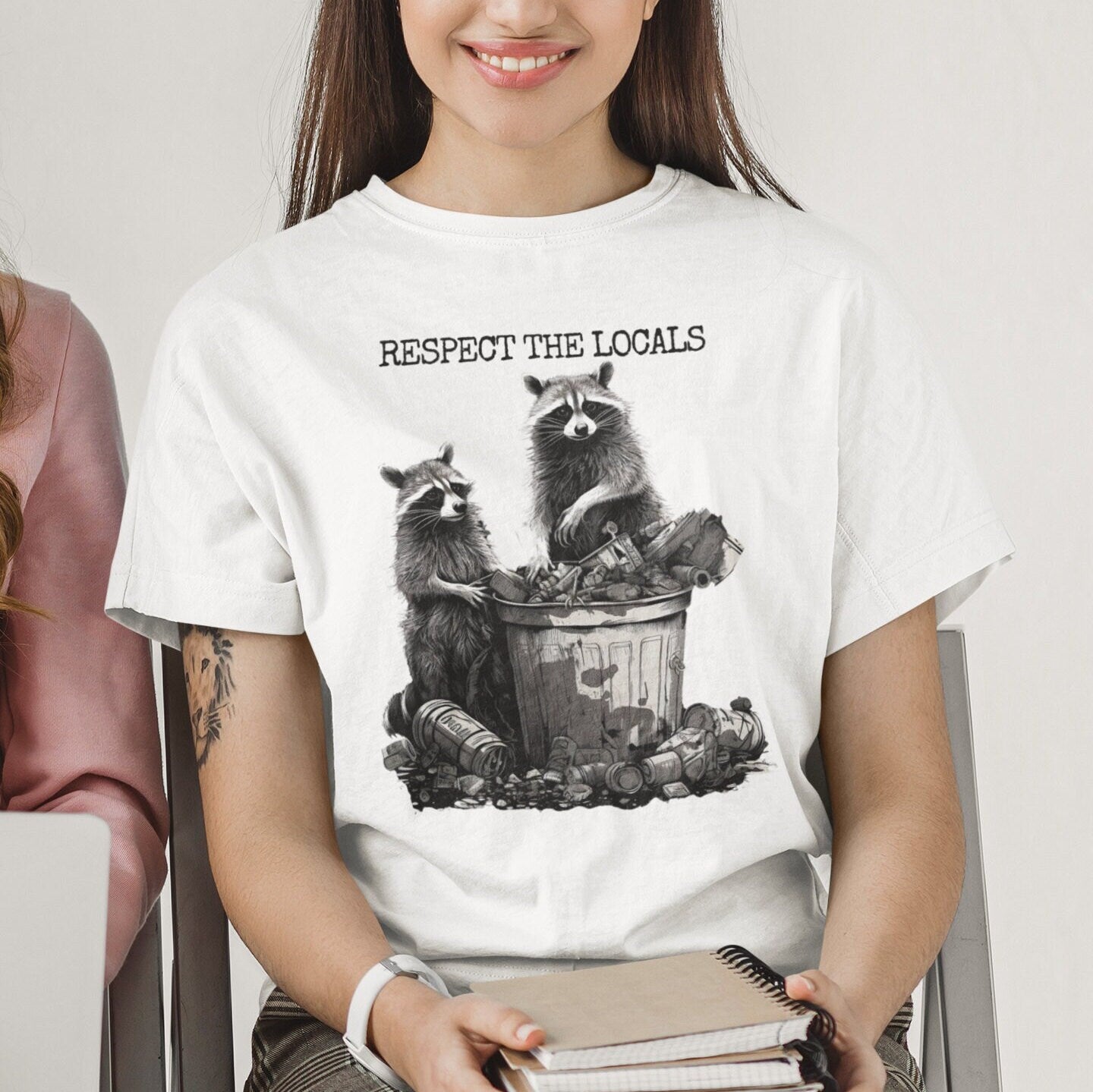 Respect The Locals Raccoon Shirt, Animal Lover