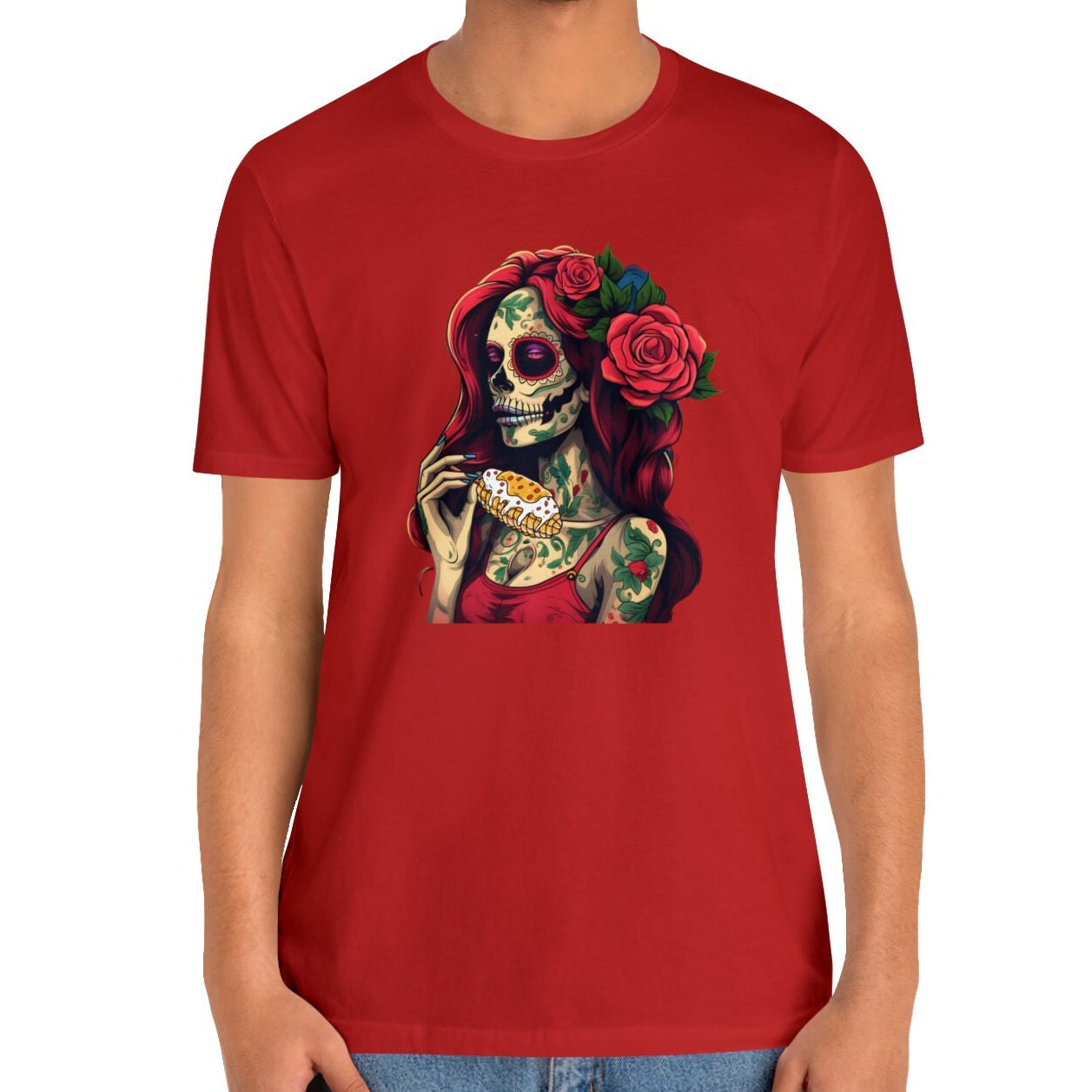 Sugar Skull Elote Shirt Day of the Dead