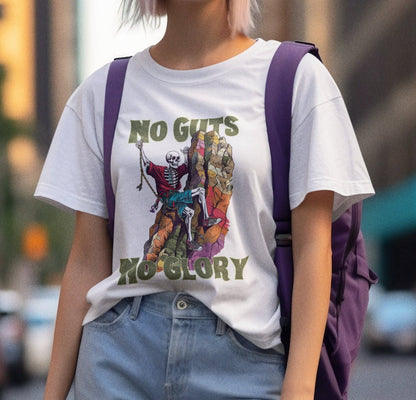 Rock Climbing Shirt, No Guts No Glory