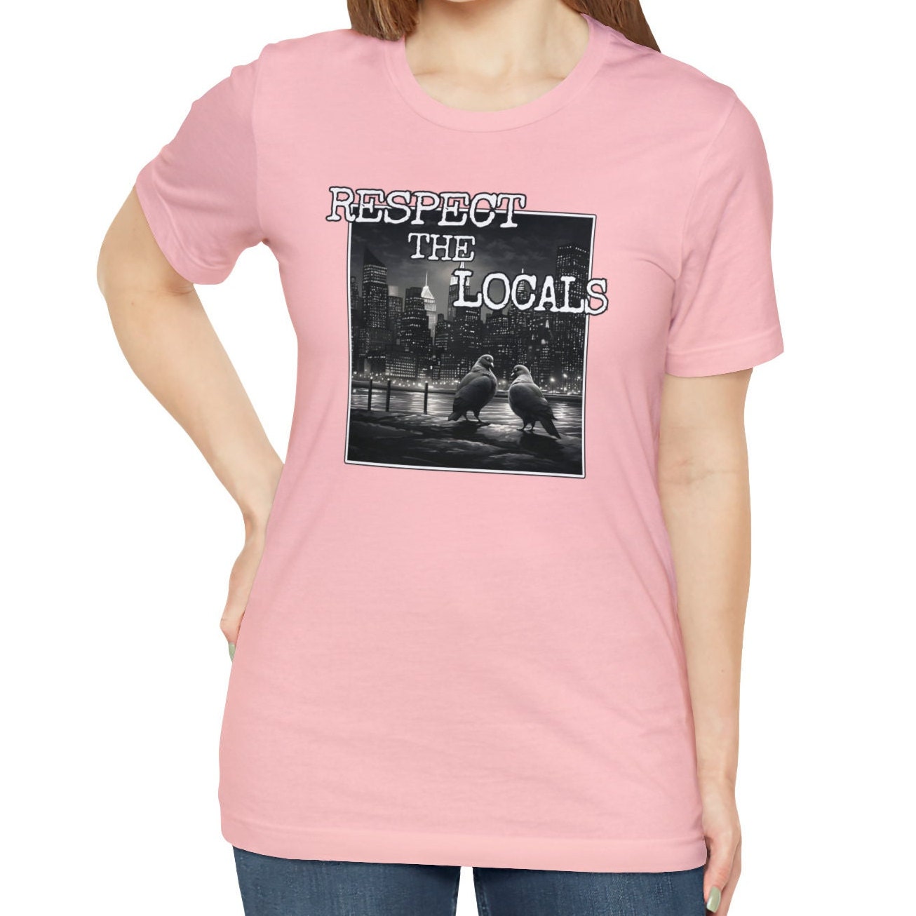 Respect the Locals Pigeon T-shirt, Bird Lover