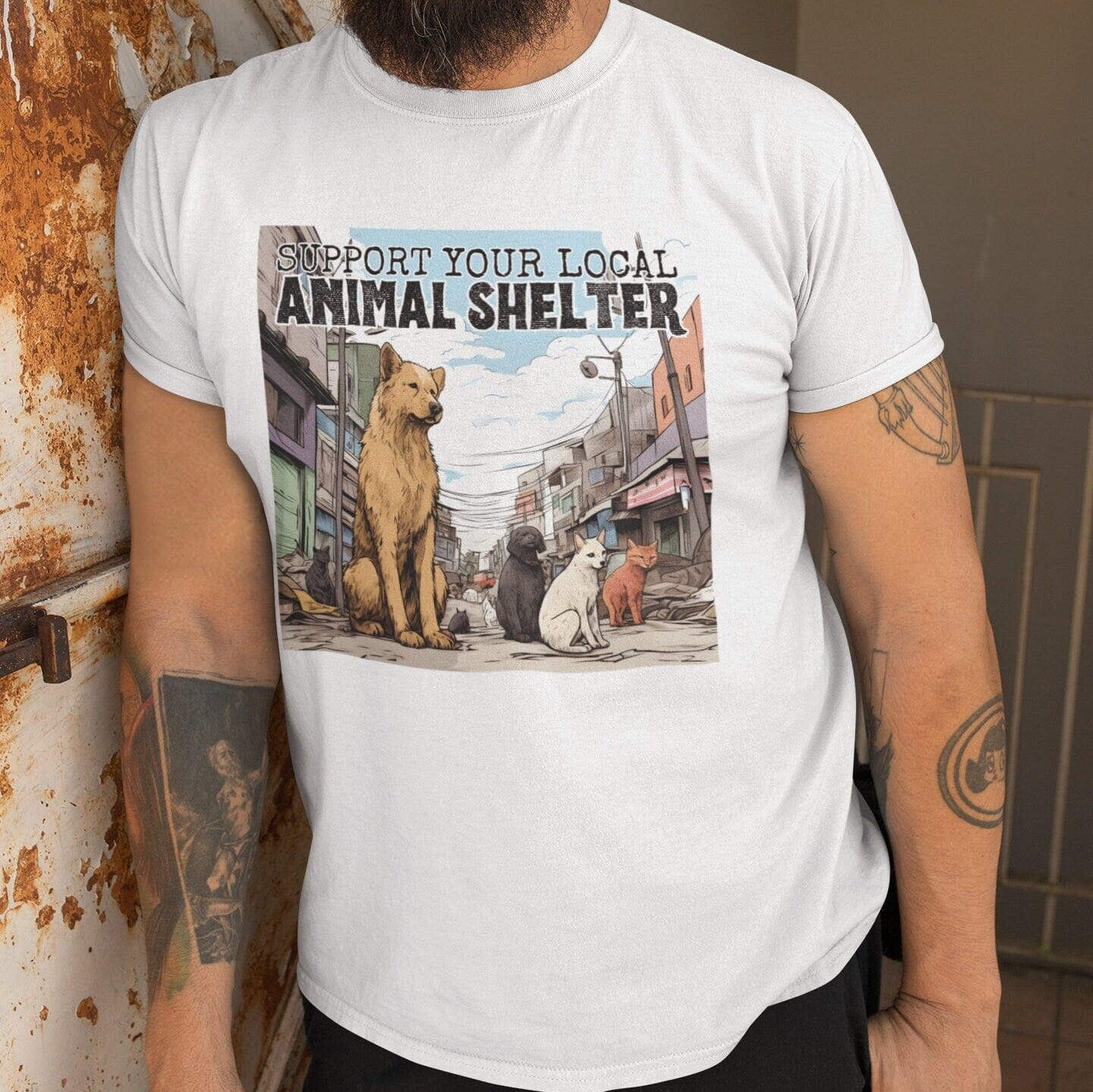 Support Your Local Animal Shelter T-Shirt