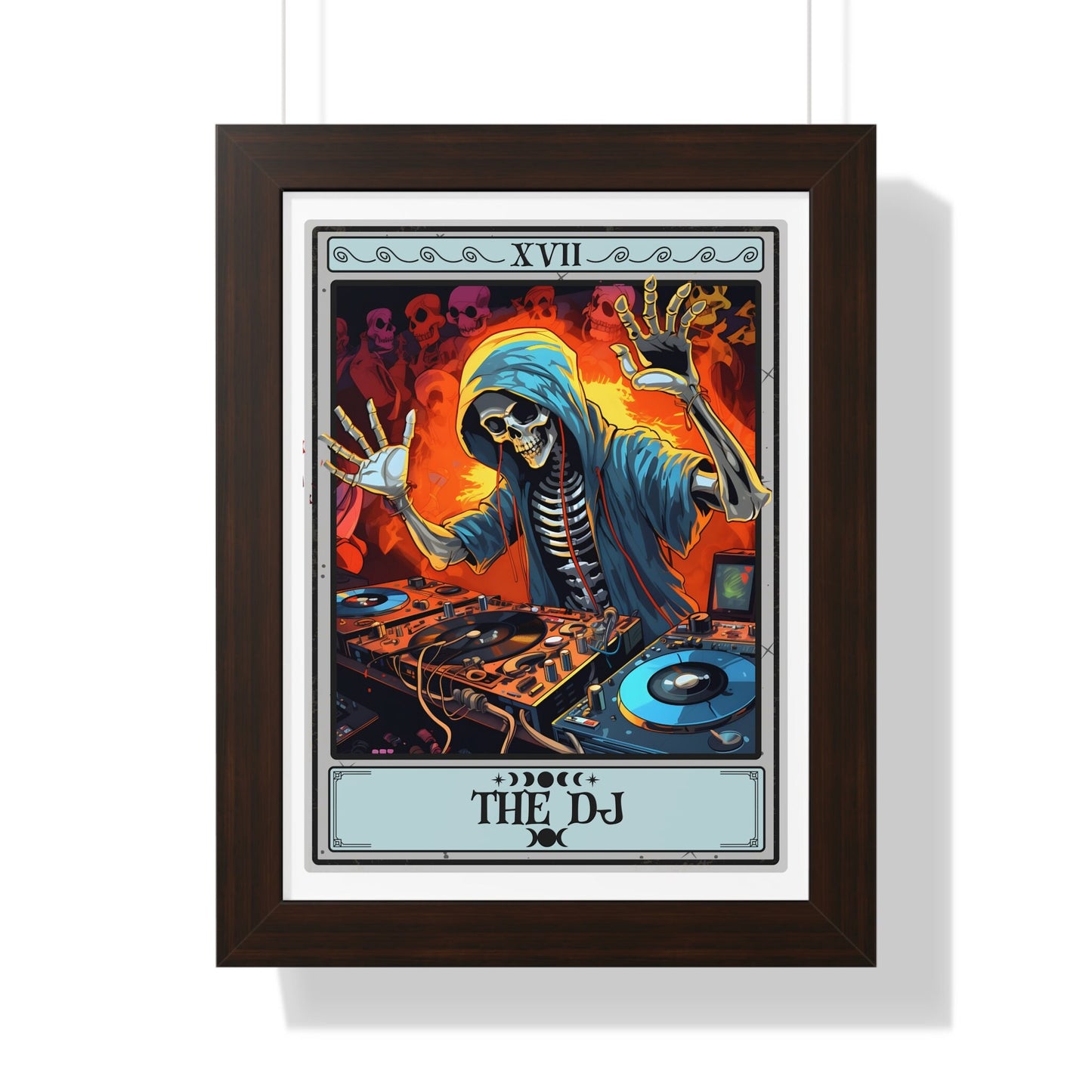 The DJ Tarot Card Framed Print