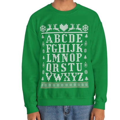 Alphabet Ugly Christmas Sweatshirt