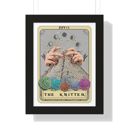 The Knitter Tarot Card Wall Art Knitting