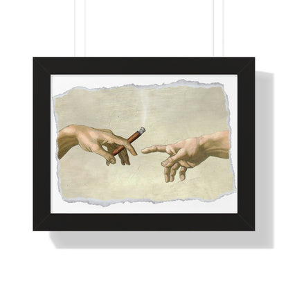 The Creation Of Cigar Framed Print