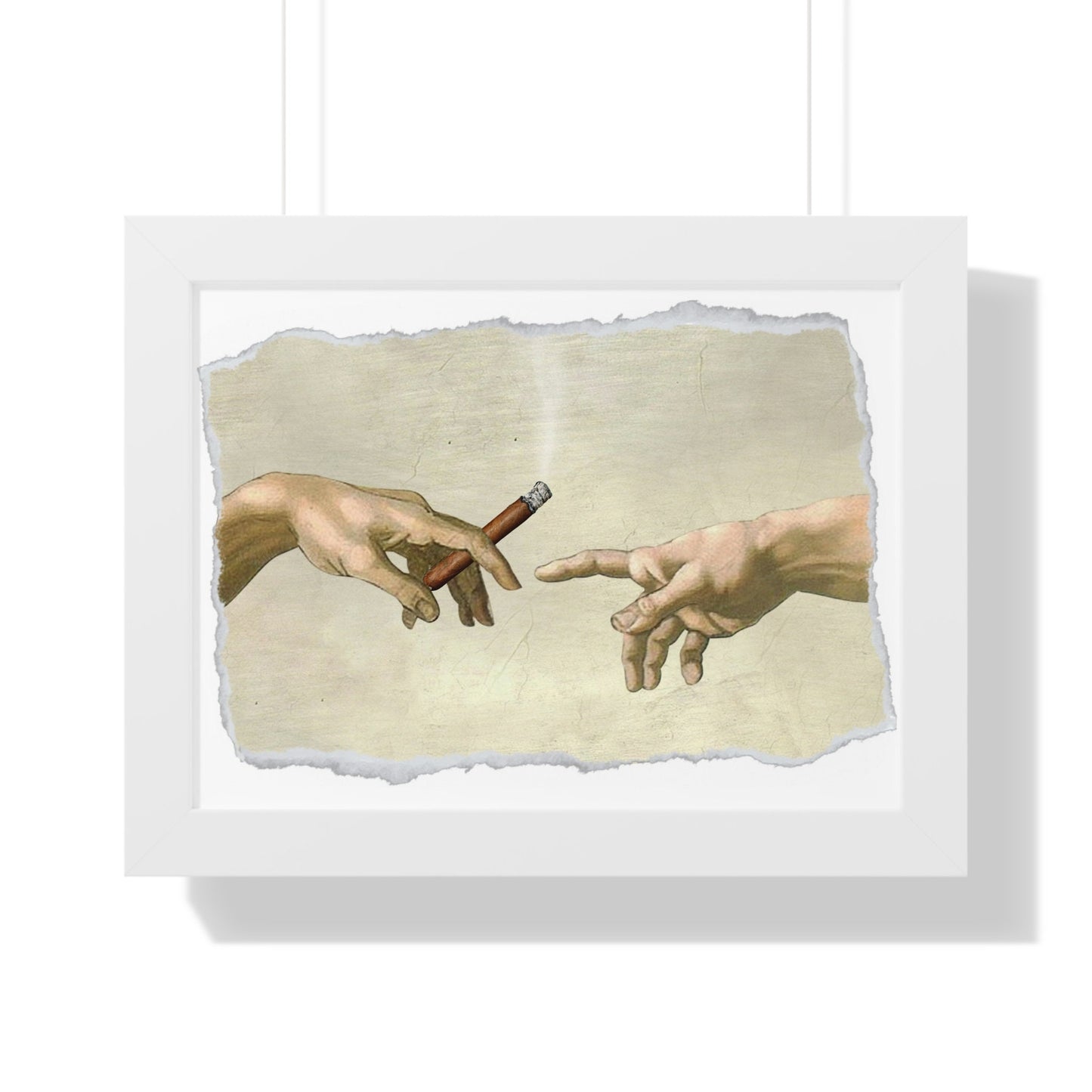 The Creation Of Cigar Framed Print