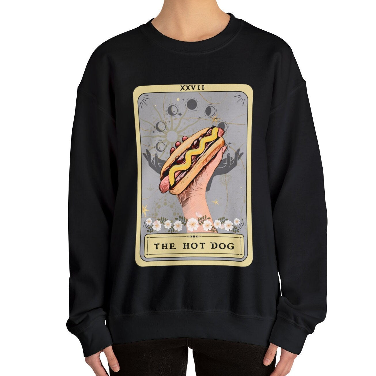 The Hot Dog Tarot Card Sweatshirt