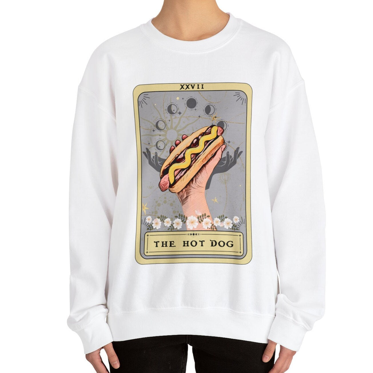 The Hot Dog Tarot Card Sweatshirt