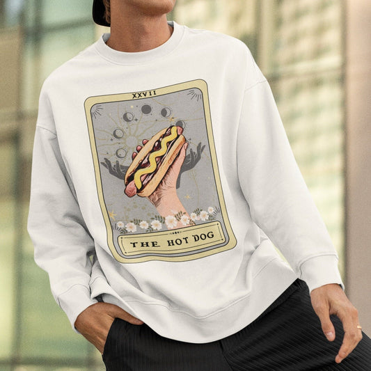 The Hot Dog Tarot Card Sweatshirt