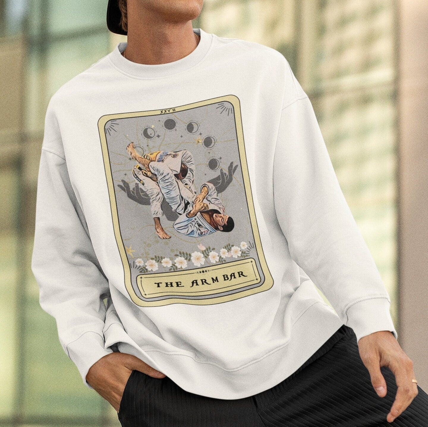 Jiu Jitsu Sweatshirt The Arm Bar Tarot Card