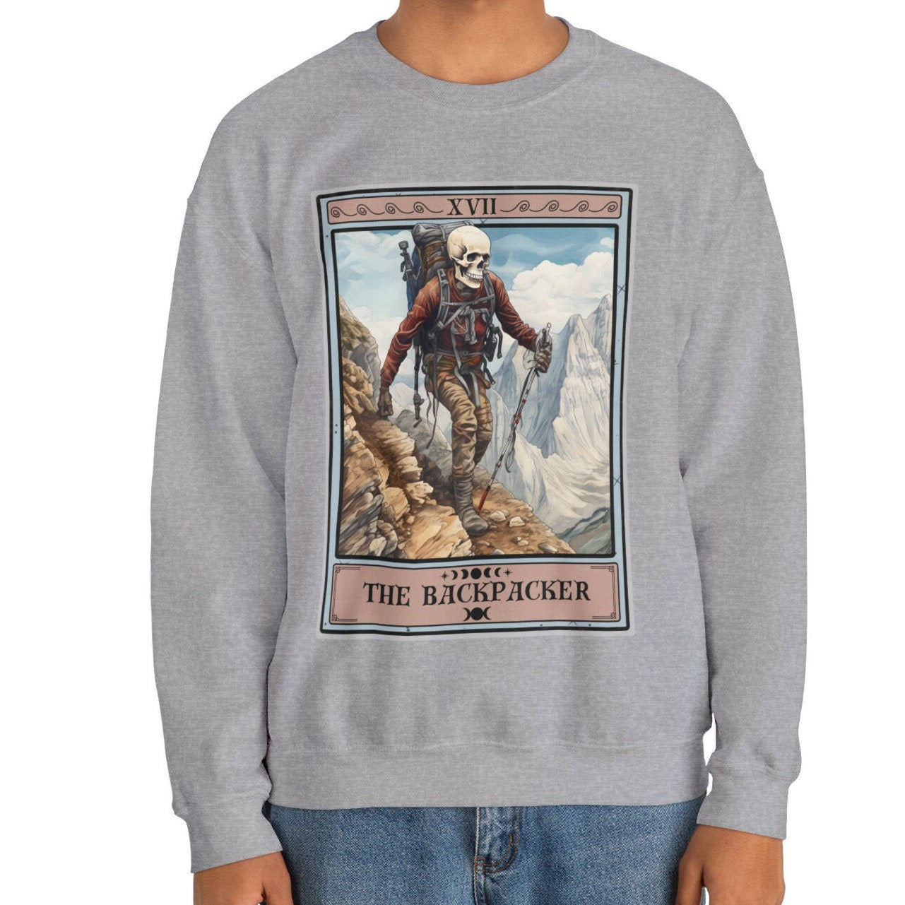 The Backpacker Tarot Card Sweatshirt