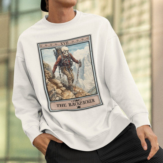 The Backpacker Tarot Card Sweatshirt