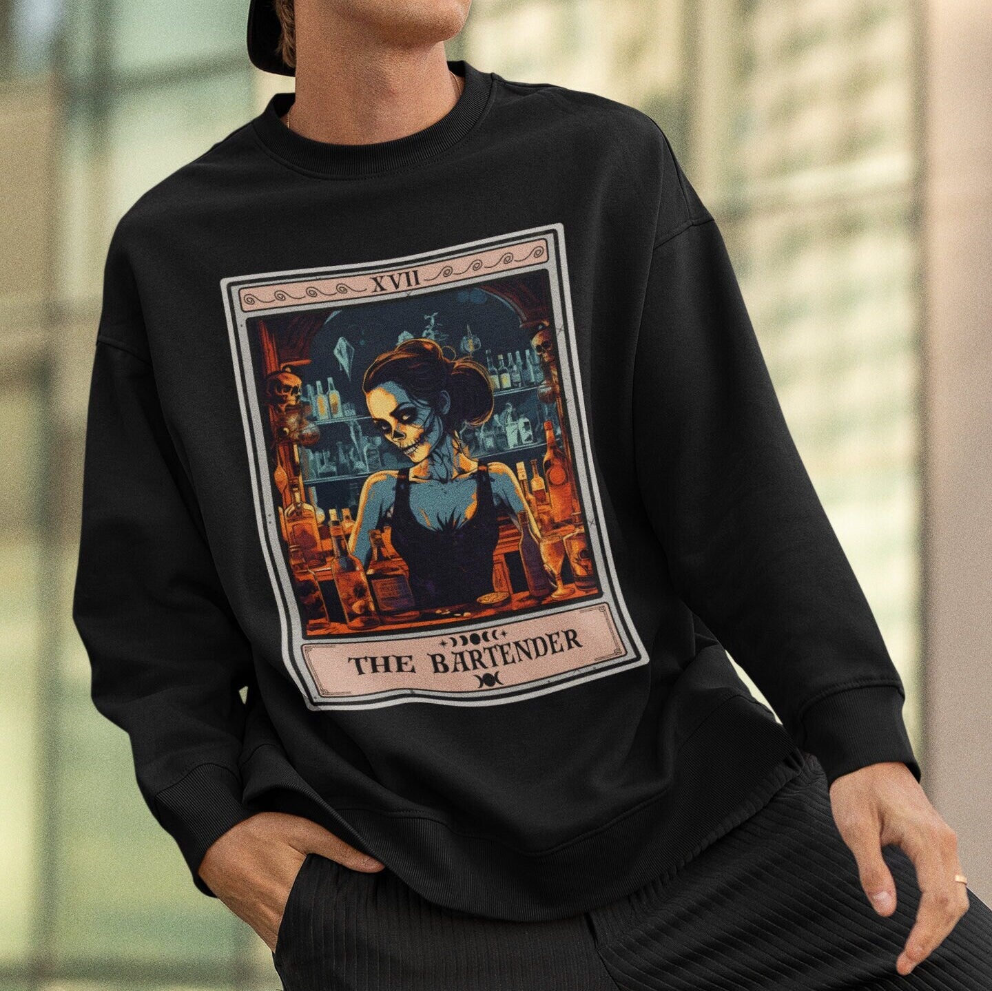 The Bartender Tarot Card Sweatshirt