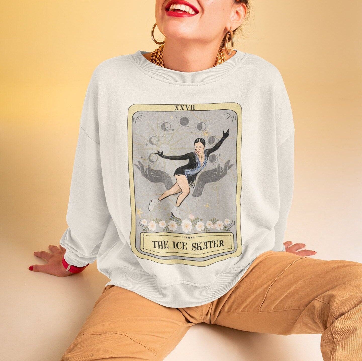 The Ice Skater Tarot Card Sweatshirt