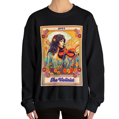 The Violinist Tarot Card Sweatshirt, Violin Player