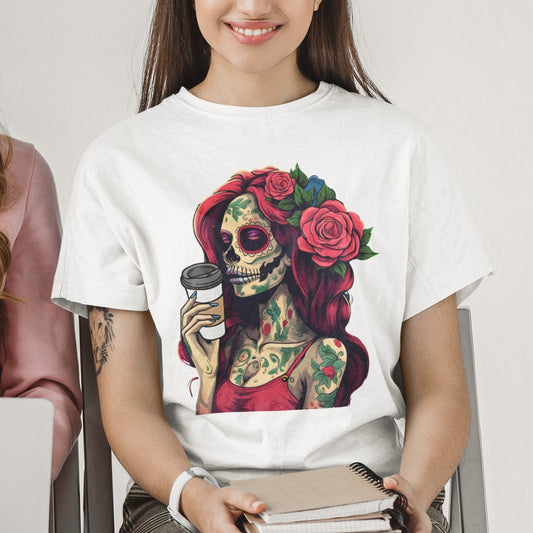 Coffee Sugar Skull T-Shirt