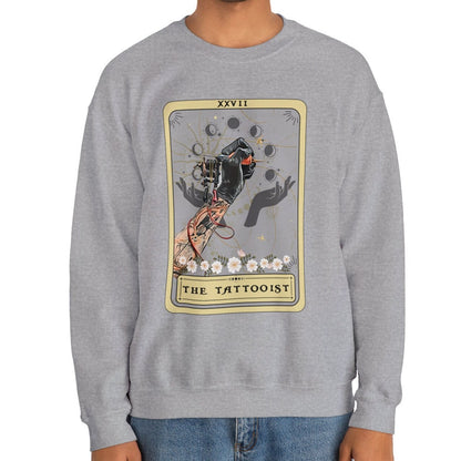 Tattooist Tarot Card Sweatshirt, Tattoo Artist