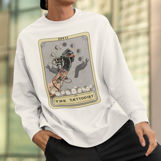 Tattooist Tarot Card Sweatshirt, Tattoo Artist