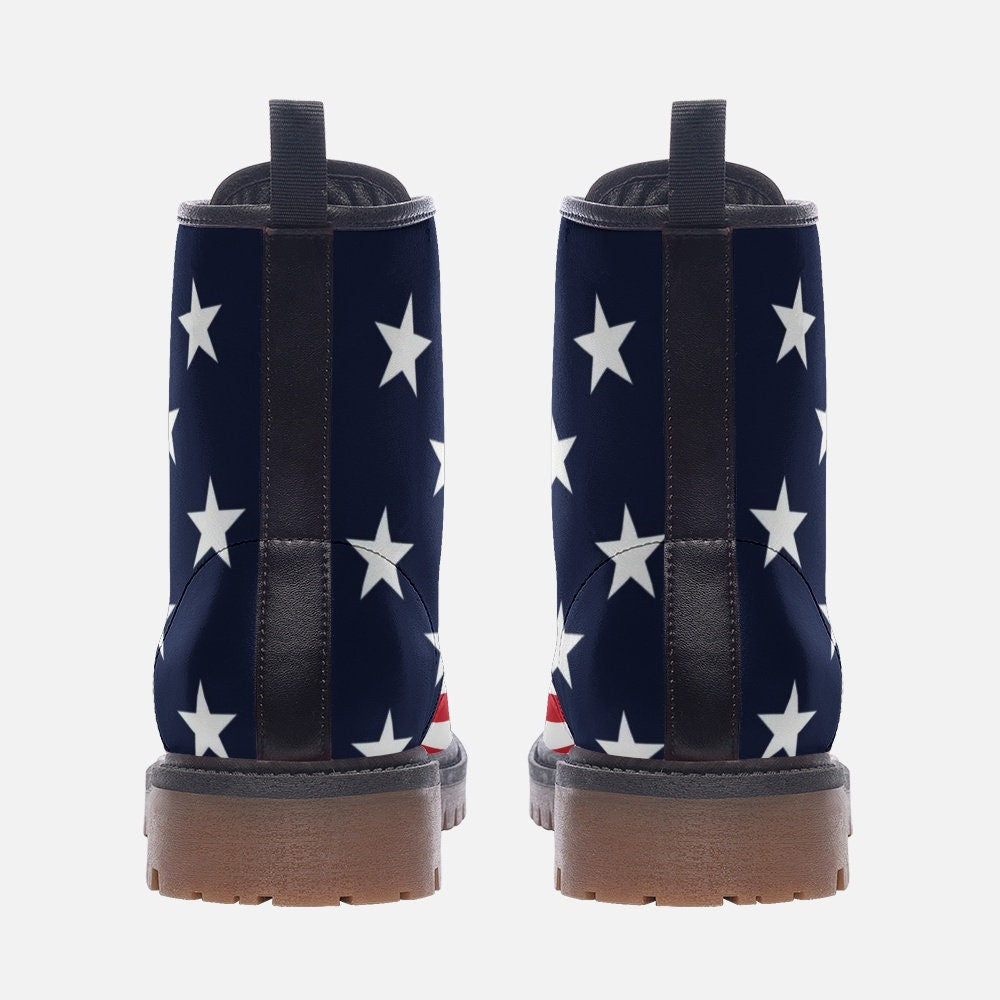 USA Flag Boots American Flag Patriotic Combat Boots