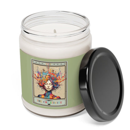 The Creativity Tarot Card Candle