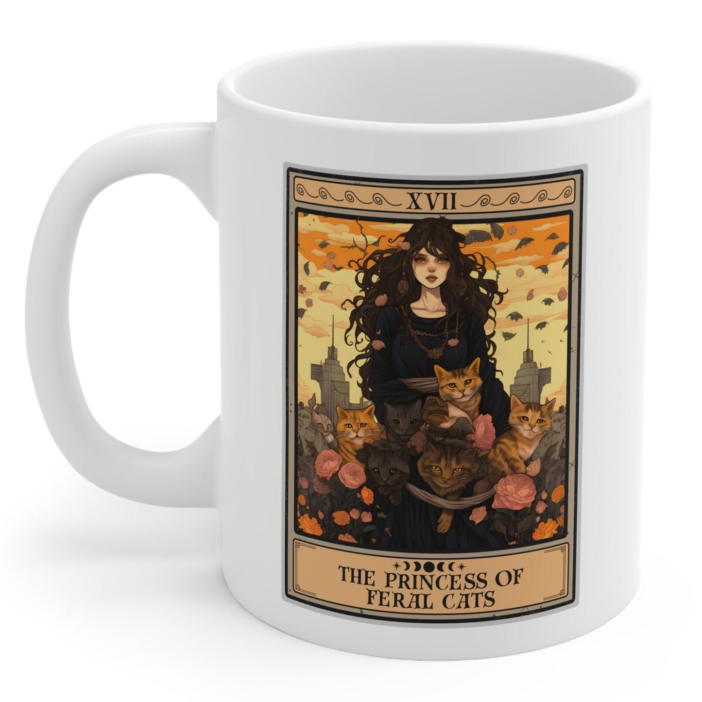 The Princess Of Feral Cats Tarot Card Mug