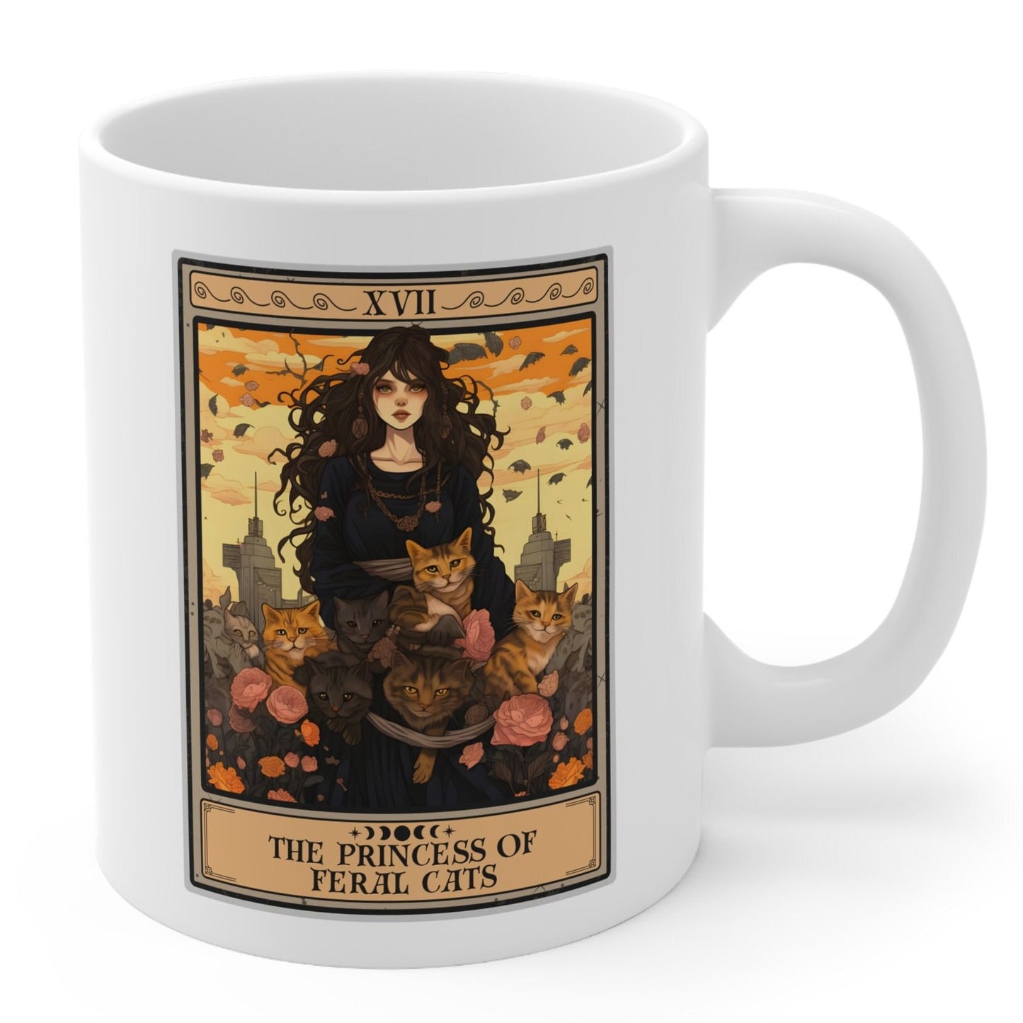 The Princess Of Feral Cats Tarot Card Mug