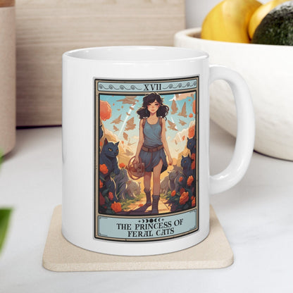 The Princess Of Feral Cats Tarot Card Mug