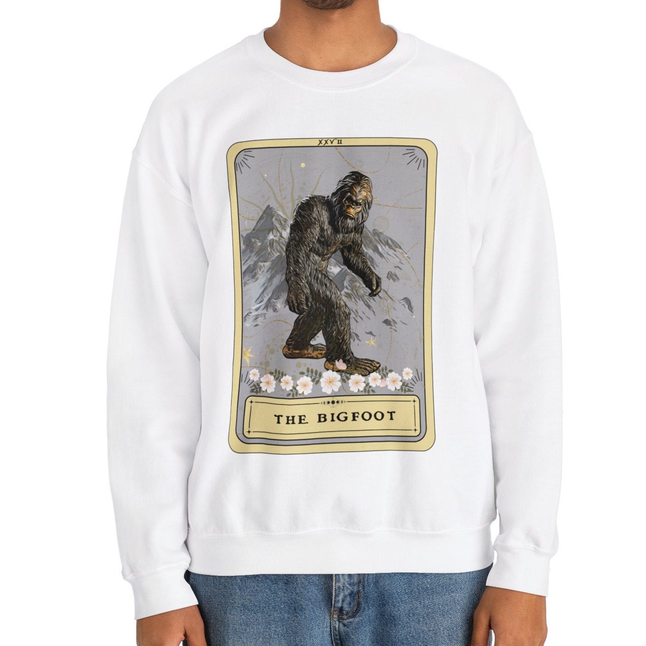 Bigfoot Tarot Card Sweatshirt