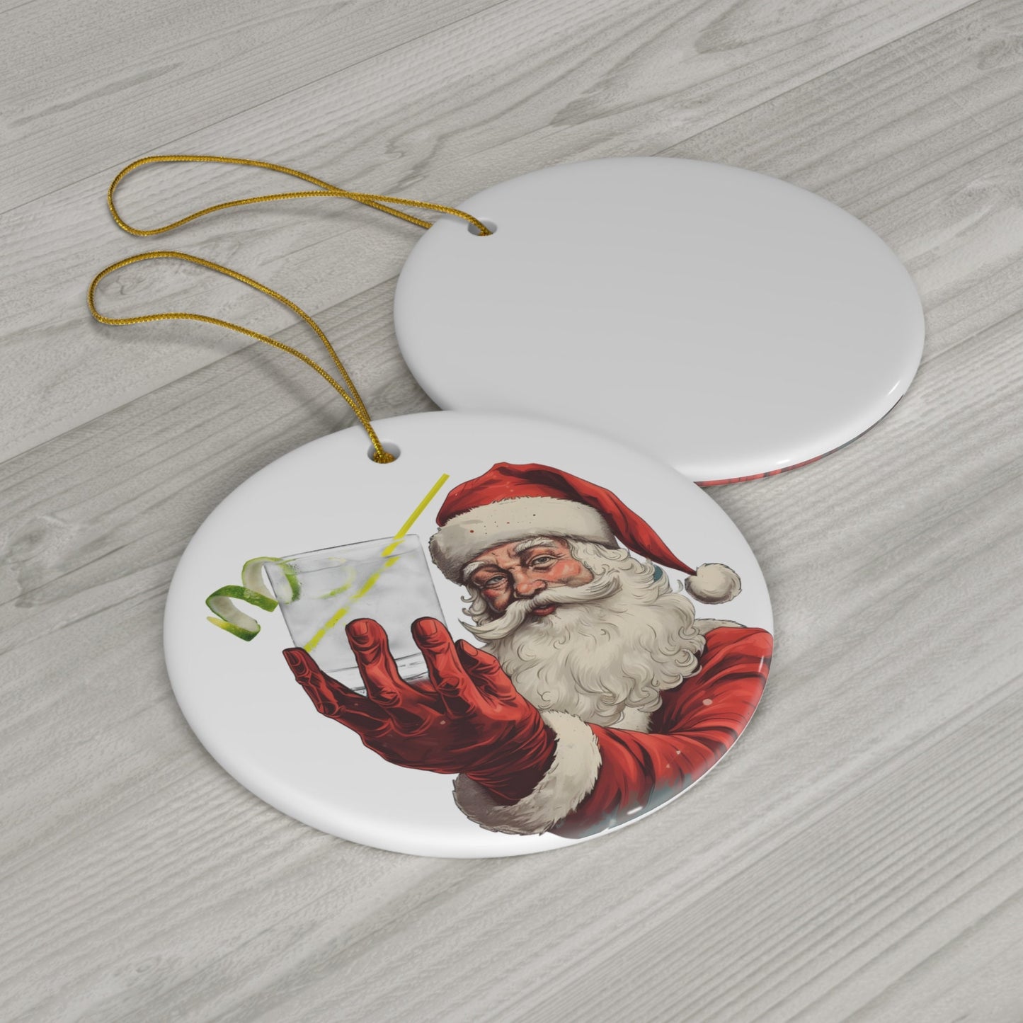 Gin and Tonic Christmas Ornament
