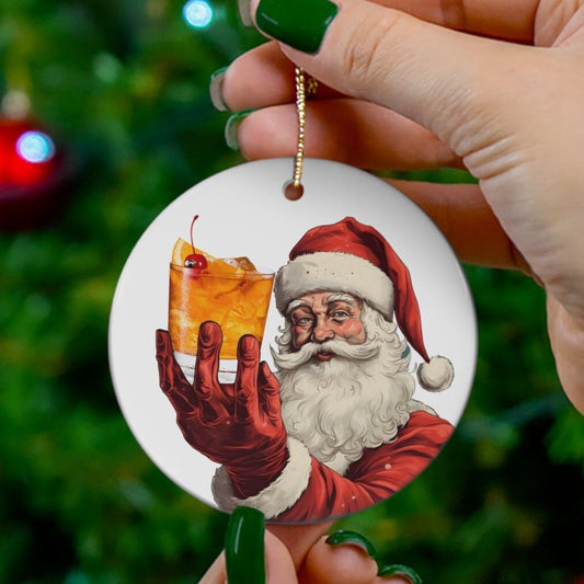 Old Fashioned Cocktail Christmas Ornament