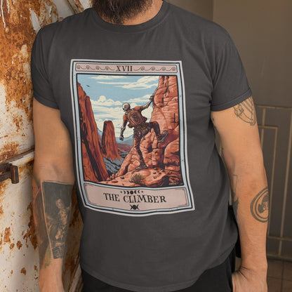 The Climber Tarot Card Shirt, Rock Climbing