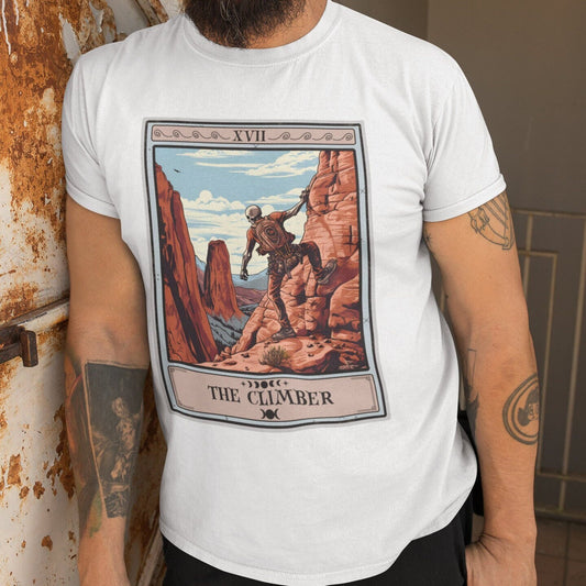 The Climber Tarot Card Shirt, Rock Climbing