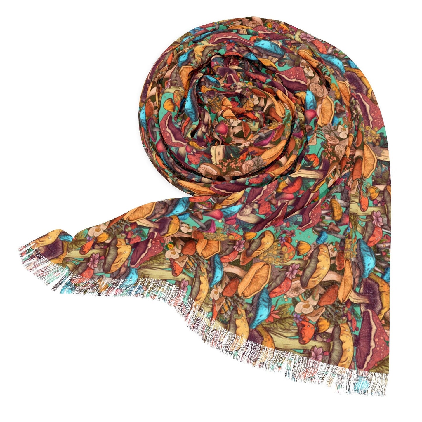 Mushroom Scarf Colorful