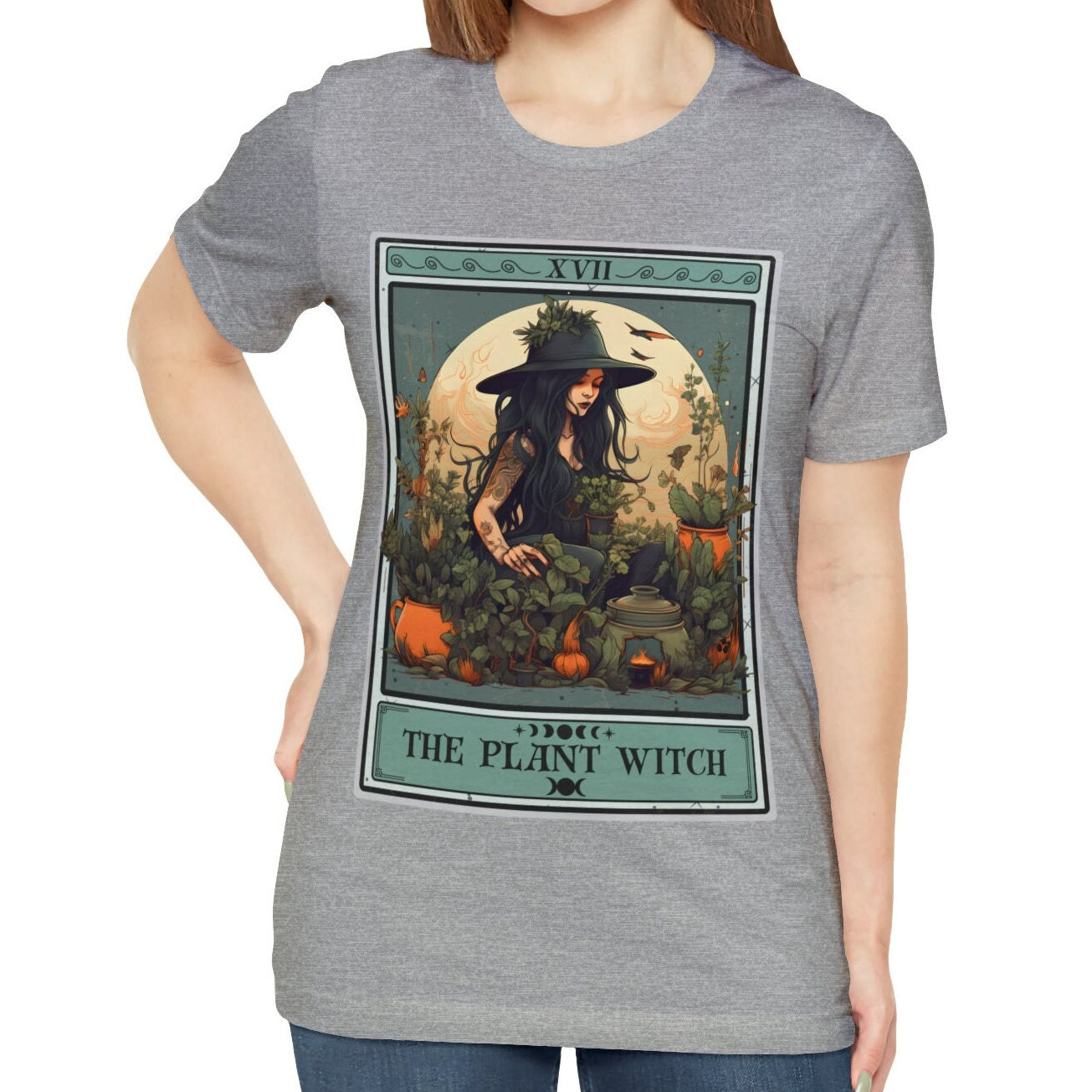 Plant Witch Tarot Card Shirt