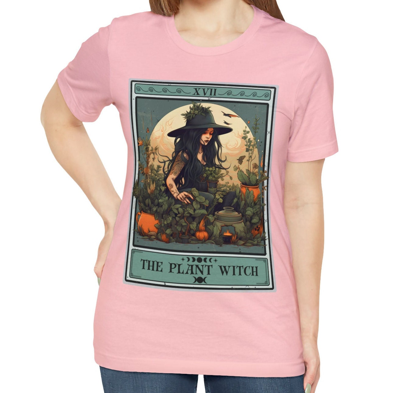 Plant Witch Tarot Card Shirt
