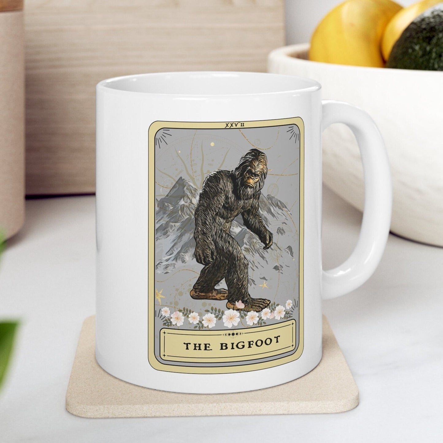 The Bigfoot Tarot Card Mug