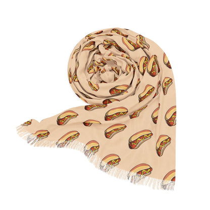 Hot Dog Scarf 27" x 73"