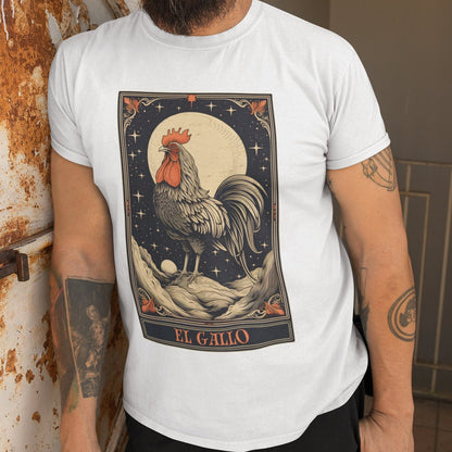 El Gallo Tarot Card Shirt, Rooster Animal