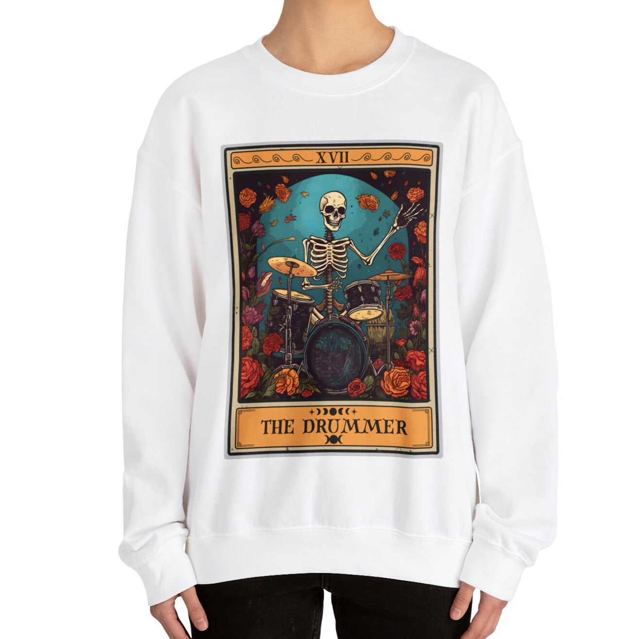 The Drummer Tarot Card Sweatshirt