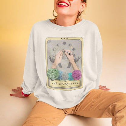 The Crocheter Tarot Card Sweatshirt