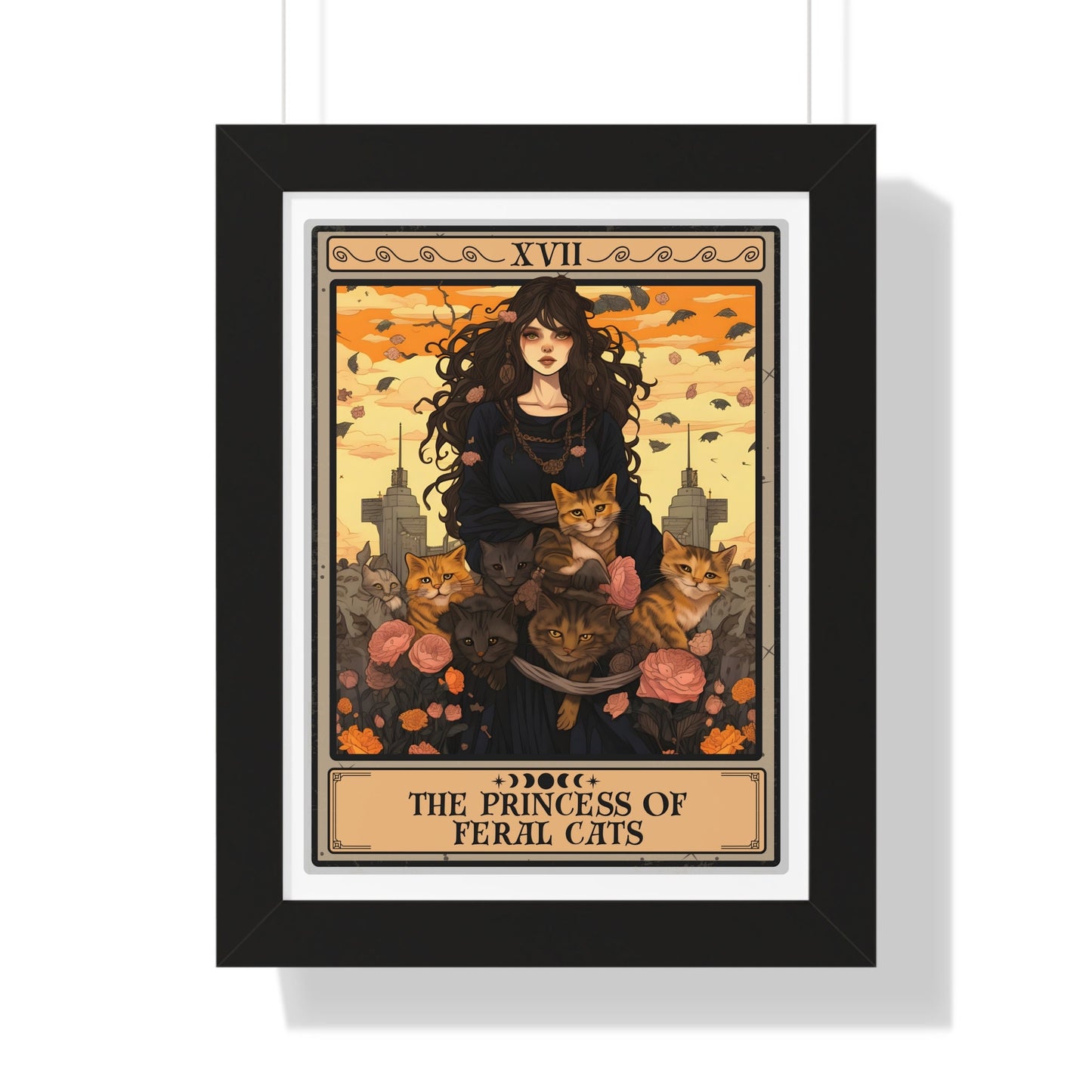 The Princess Of Feral Cats Framed Print, Feral Cat Rescue Wall Art