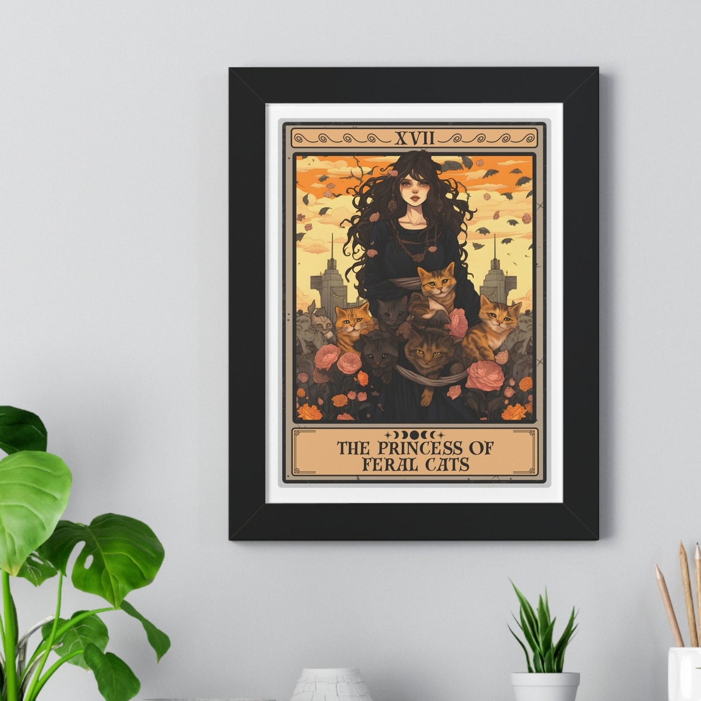 The Princess Of Feral Cats Framed Print, Feral Cat Rescue Wall Art