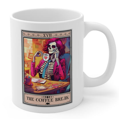 The Coffee Break Tarot Card Mug