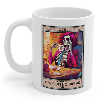 The Coffee Break Tarot Card Mug